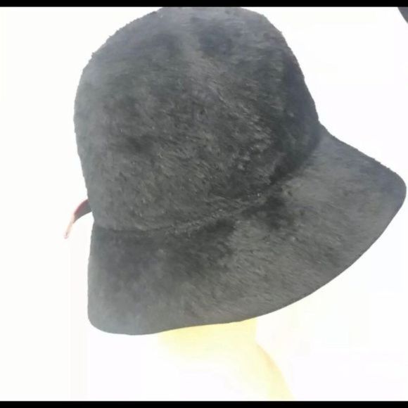 Vintage 50s Duchess Felt Furlike Hat Wide Brim Y main image 7